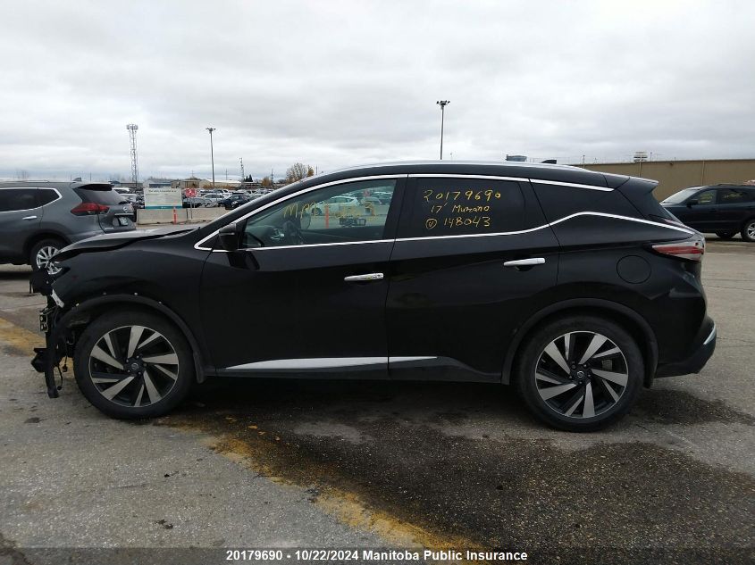 2017 Nissan Murano Platinum VIN: 5N1AZ2MHXHN148043 Lot: 20179690