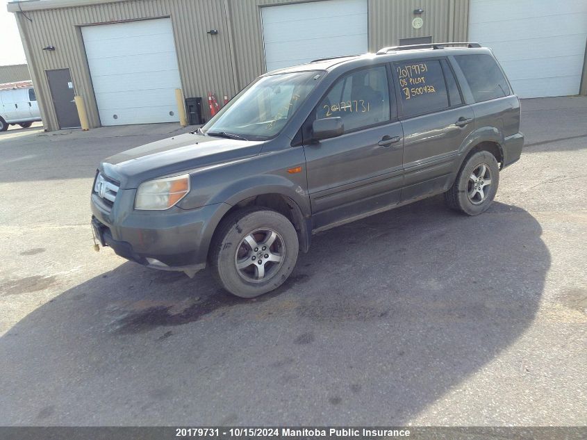 2008 Honda Pilot Se VIN: 5FNYF18308B500422 Lot: 20179731