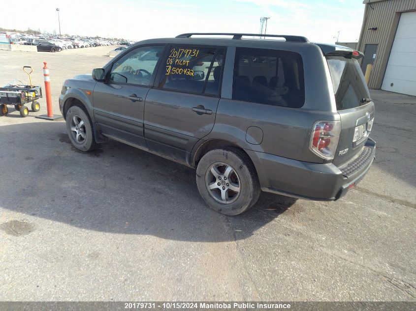 2008 Honda Pilot Se VIN: 5FNYF18308B500422 Lot: 20179731