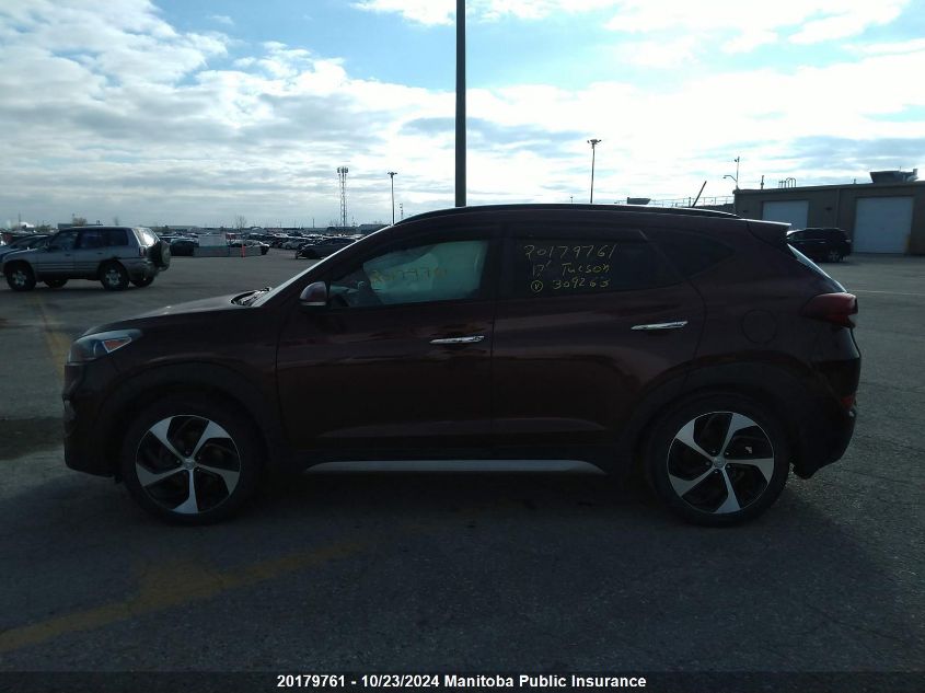 2017 Hyundai Tucson 1.6T VIN: KM8J3CA21HU309263 Lot: 20179761