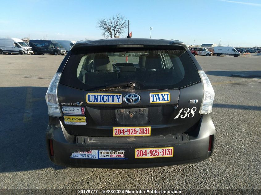 2013 Toyota Prius V VIN: JTDZN3EUXD3252901 Lot: 20179777