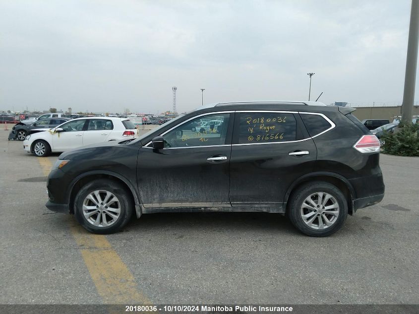 5N1AT2MVXEC816566 2014 Nissan Rogue Sv