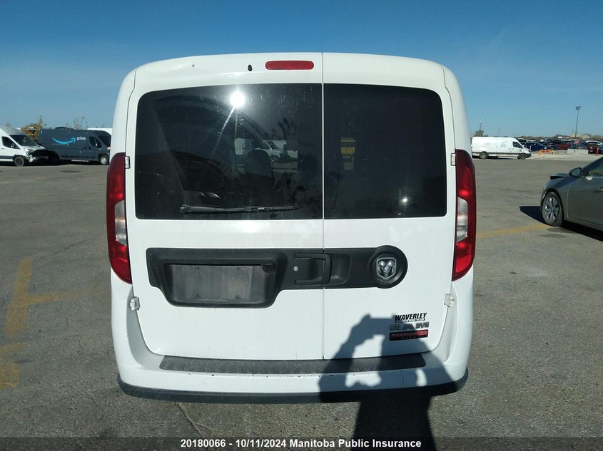 2016 Ram Promaster City Slt Cargo Van VIN: ZFBERFDT8G6C98409 Lot: 20180066