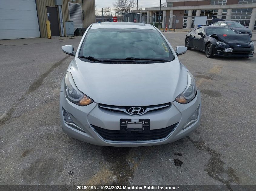 2015 Hyundai Elantra Gls VIN: KMHDH4AH3FU409421 Lot: 20180195