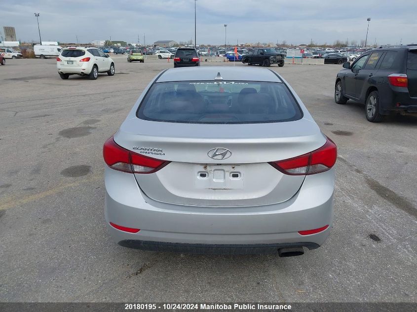 2015 Hyundai Elantra Gls VIN: KMHDH4AH3FU409421 Lot: 20180195