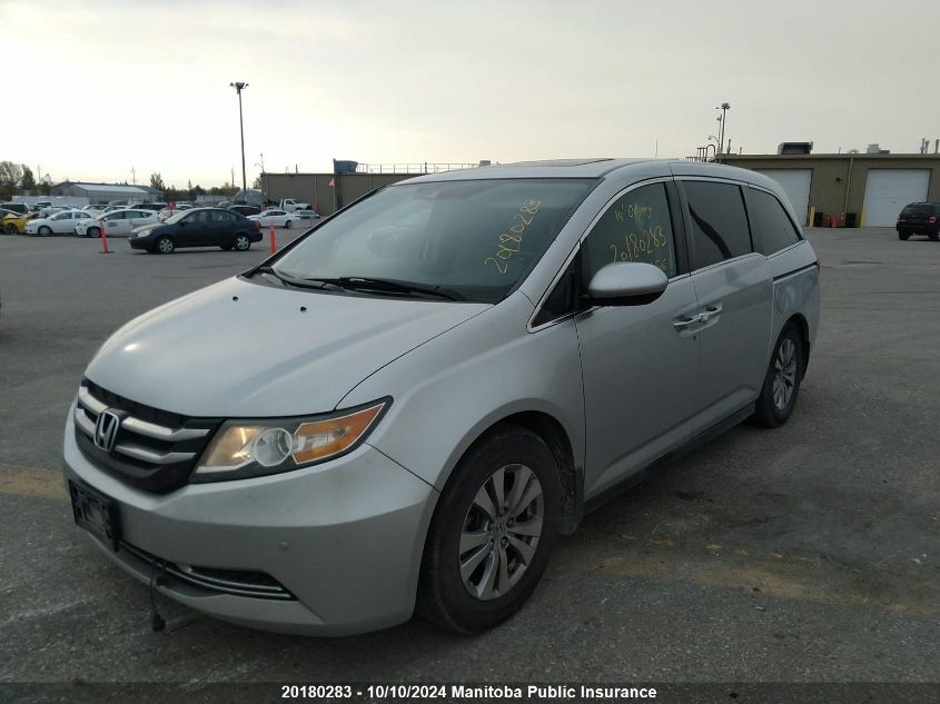 5FNRL5H69EB506956 2014 Honda Odyssey Ex-L