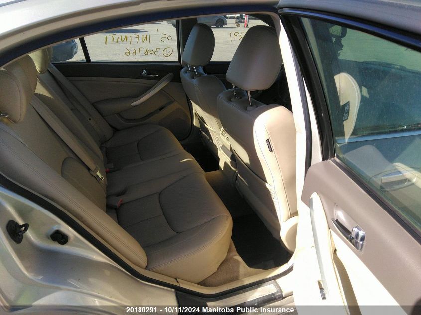 2005 Infiniti G35X Luxury VIN: JNKCV51F05M308766 Lot: 20180291