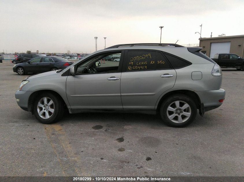 2009 Lexus Rx350 VIN: JTJHK31U992054914 Lot: 20180299