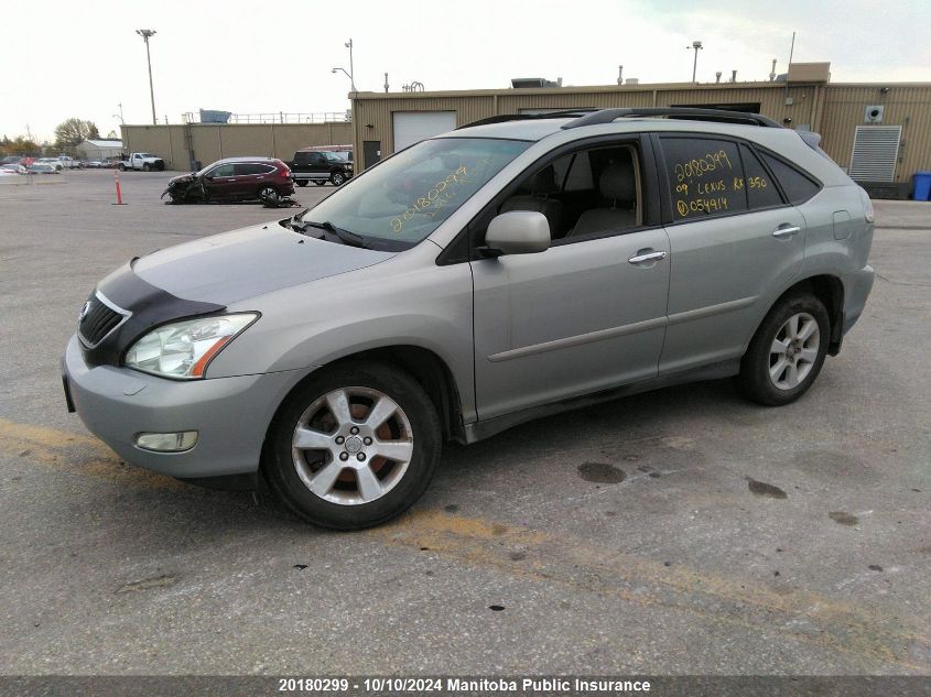 2009 Lexus Rx350 VIN: JTJHK31U992054914 Lot: 20180299