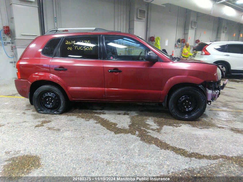 2006 Hyundai Tucson Gl VIN: KM8JM12B46U370989 Lot: 20180375