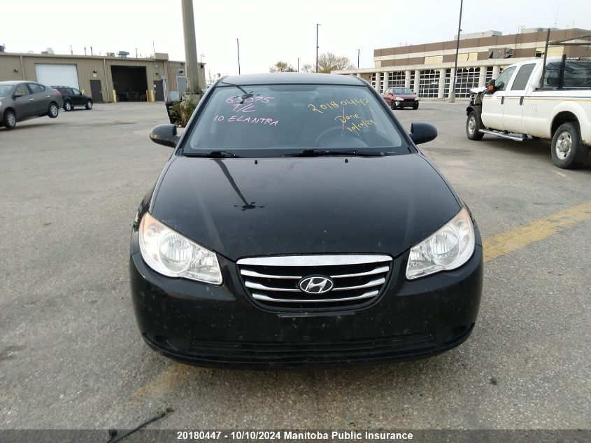 KMHDU4BDXAU126949 2010 Hyundai Elantra Gl