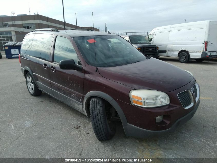 2008 Pontiac Montana Sv6 Sv6 VIN: 1GMDU03W38D171606 Lot: 20180459