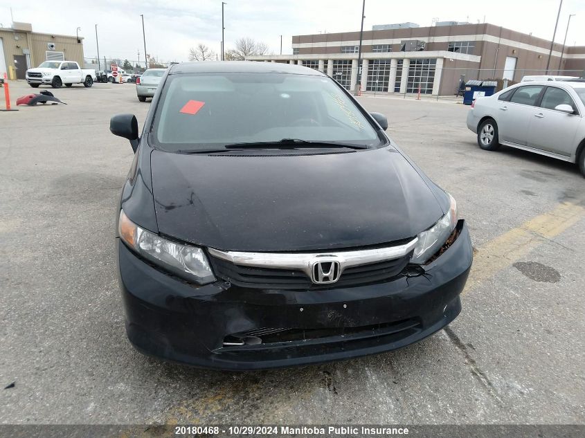 2012 Honda Civic Lx VIN: 2HGFB2F43CH101495 Lot: 20180468