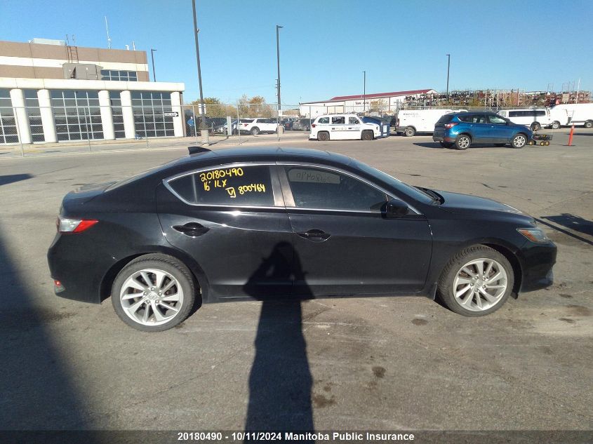 2016 Acura Ilx VIN: 19UDE2F77GA800464 Lot: 20180490