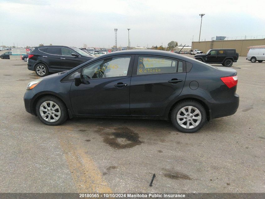 KNADM4A38D6292020 2013 Kia Rio Lx