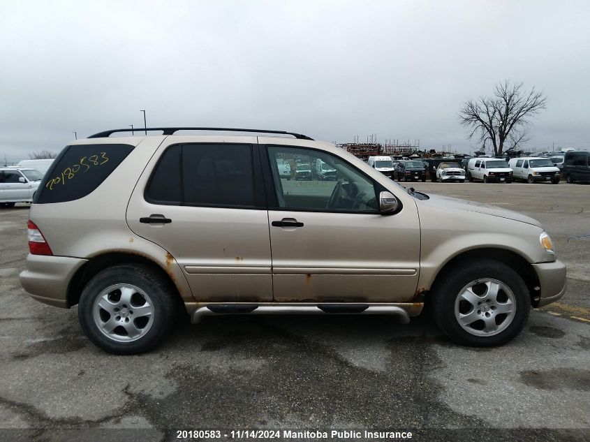 2003 Mercedes Benz Ml350 Classic VIN: 4JGAB57E03A410594 Lot: 20180583