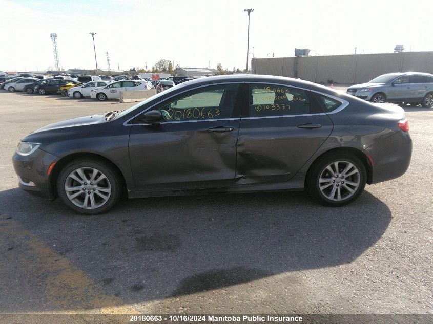 2016 Chrysler 200 Limited VIN: 1C3CCCAB7GN103374 Lot: 20180663