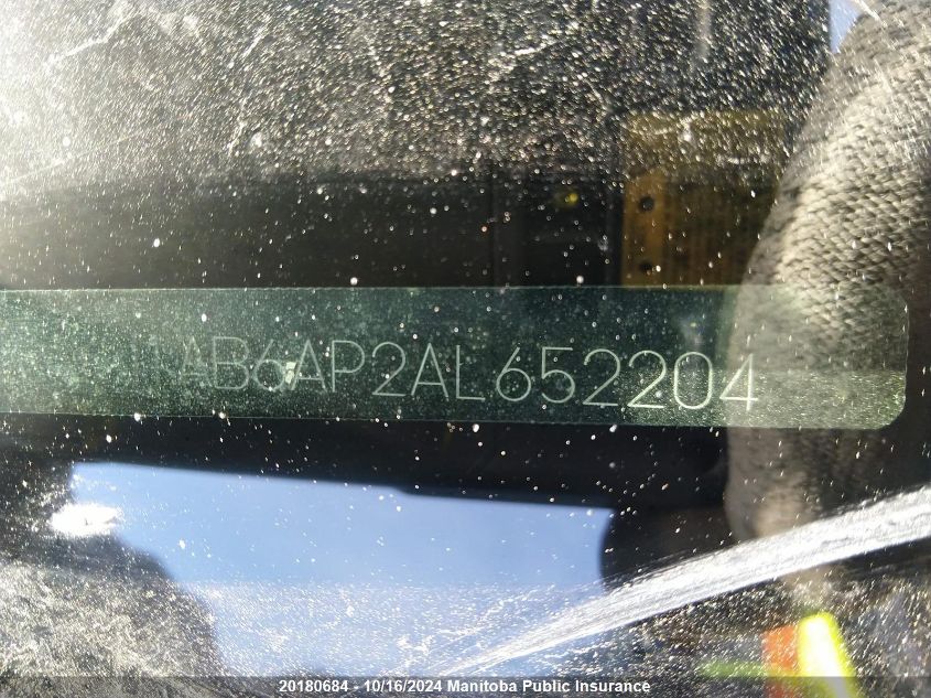 2010 Nissan Sentra 2.0 VIN: 3N1AB6AP2AL652204 Lot: 20180684