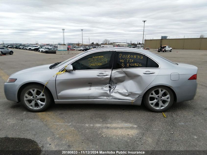 2004 Acura Tsx VIN: JH4CL958X4C801920 Lot: 20180833