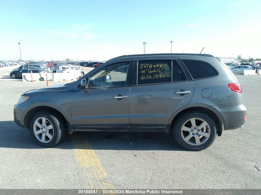 2009 Hyundai Santa Fe Limited VIN: 5NMSH73E79H267845 Lot: 20180847