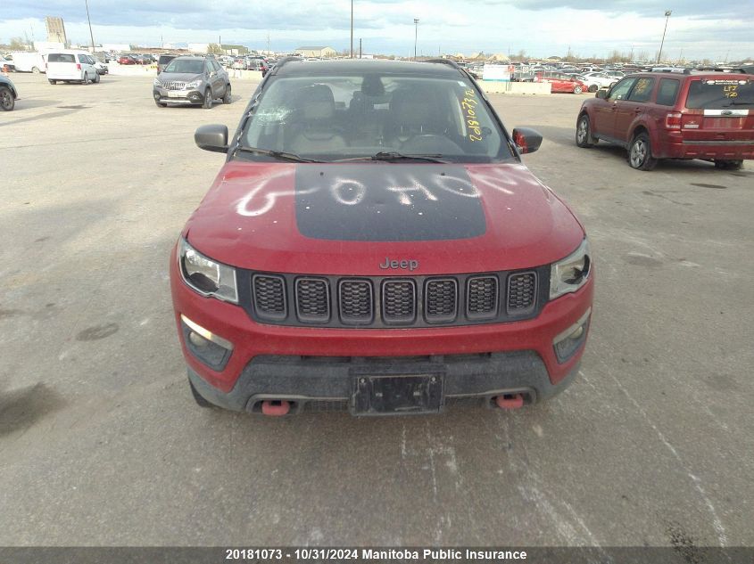 2018 Jeep Compass Trailhawk VIN: 3C4NJDDB1JT410123 Lot: 20181073