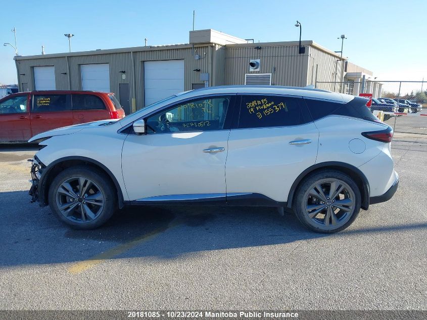 2019 Nissan Murano Platinum VIN: 5N1AZ2MS8KN155379 Lot: 20181085