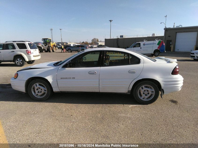 1999 Pontiac Grand Am Se VIN: 1G2NE52T0XC540313 Lot: 20181096