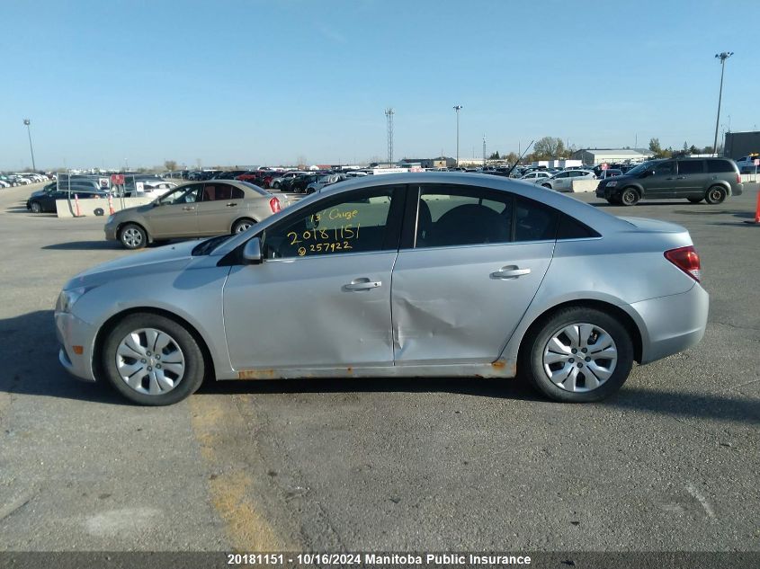 2013 Chevrolet Cruze Lt Turbo VIN: 1G1PC5SB3D7257922 Lot: 20181151