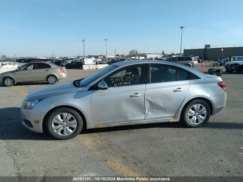 2013 Chevrolet Cruze Lt Turbo VIN: 1G1PC5SB3D7257922 Lot: 20181151