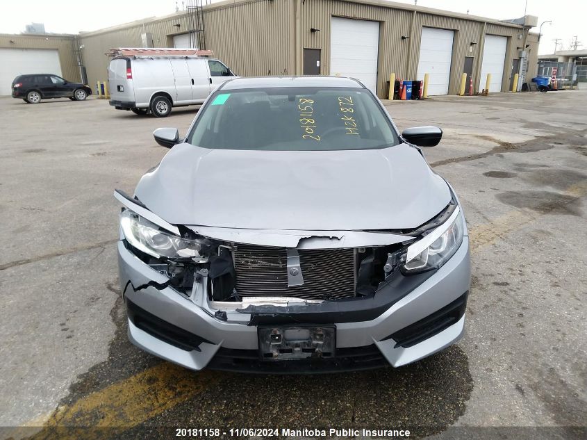 2018 Honda Civic Lx VIN: 2HGFC2F55JH021764 Lot: 20181158