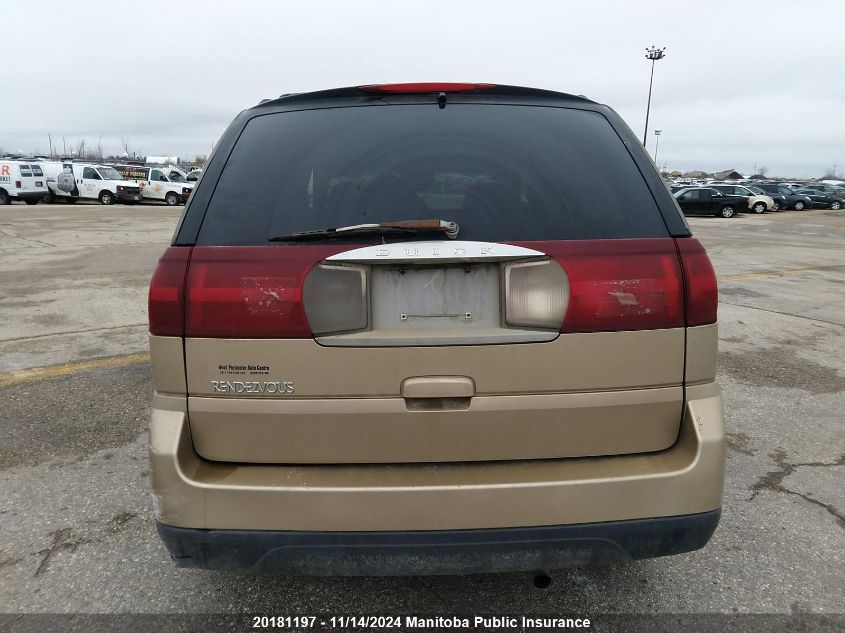 2006 Buick Rendezvous Cx VIN: 3G5DA03L36S634965 Lot: 20181197