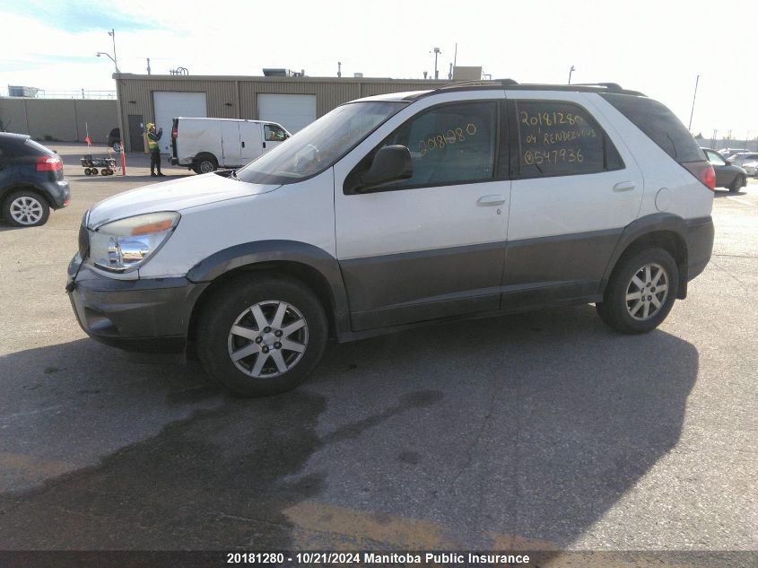 2004 Buick Rendezvous Cx VIN: 3G5DA03E14S547936 Lot: 20181280