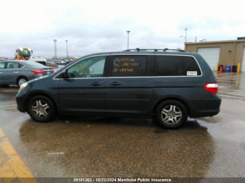 2006 Honda Odyssey Ex-L VIN: 5FNRL38676B434709 Lot: 20181303