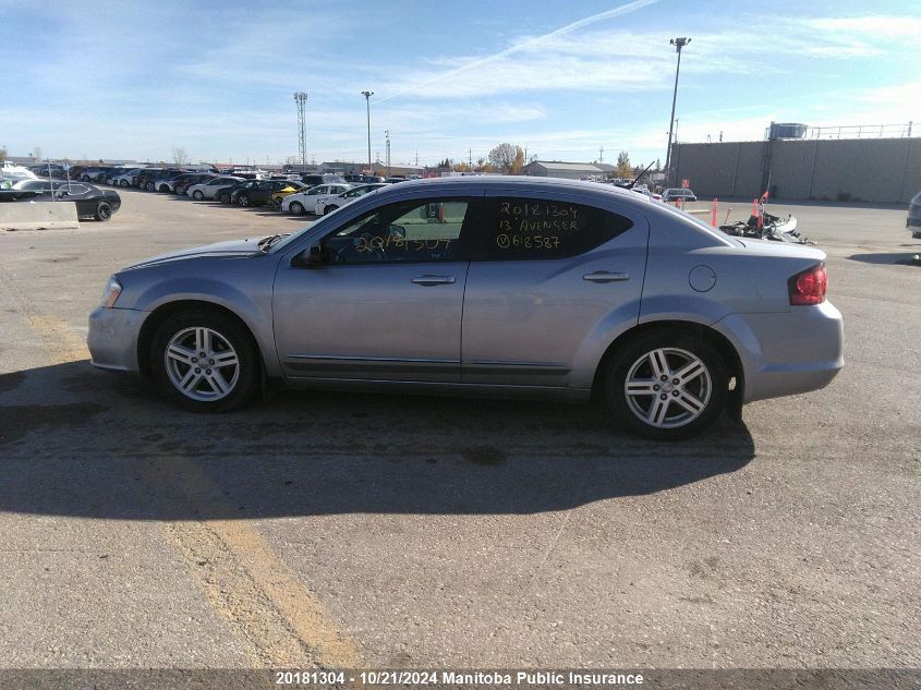 2013 Dodge Avenger Se VIN: 1C3CDZAB8DN618587 Lot: 20181304