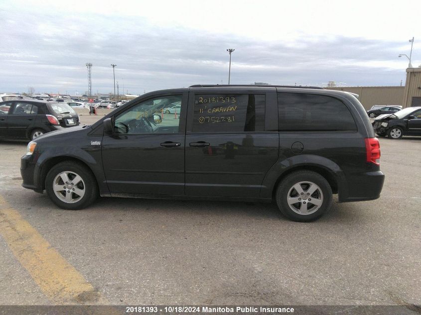 2011 Dodge Grand Caravan Sxt VIN: 2D4RN4DG7BR752281 Lot: 20181393