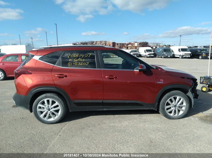 2021 Kia Seltos Ex VIN: KNDEUCAAXM7053207 Lot: 20181407