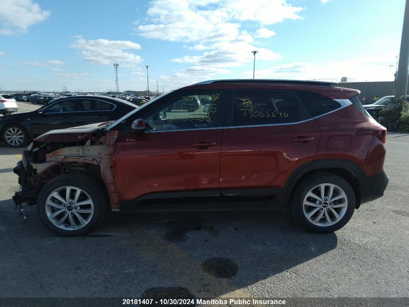 2021 Kia Seltos Ex VIN: KNDEUCAAXM7053207 Lot: 20181407