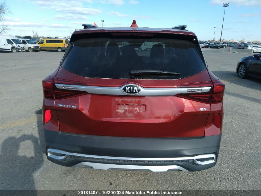 2021 Kia Seltos Ex VIN: KNDEUCAAXM7053207 Lot: 20181407