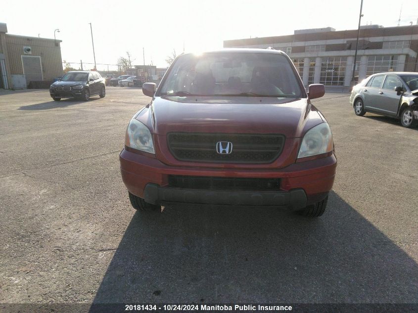 2005 Honda Pilot Ex VIN: 2HKYF18425H002227 Lot: 20181434