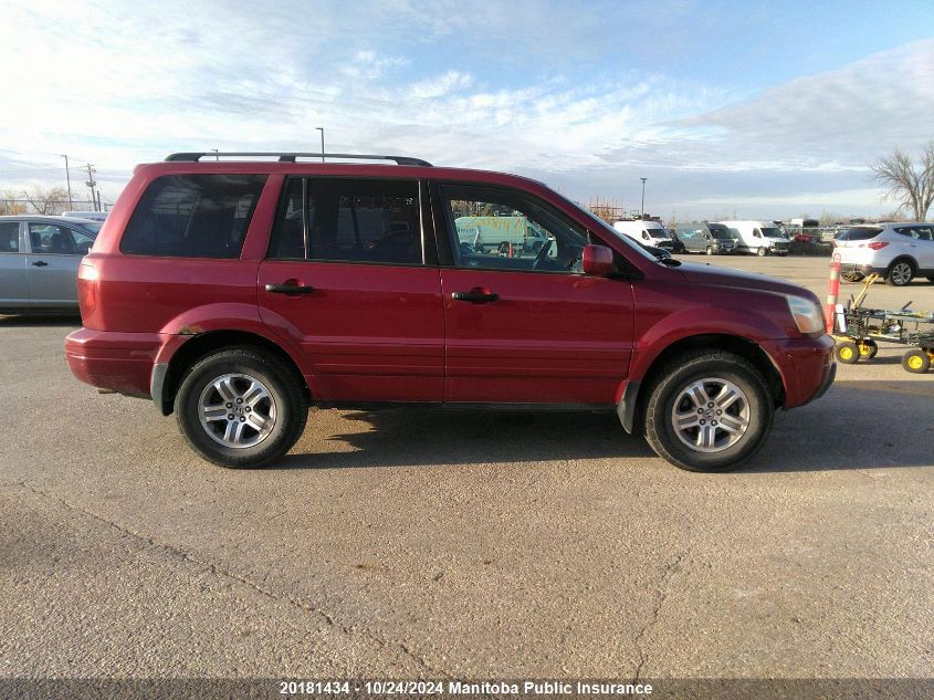 2005 Honda Pilot Ex VIN: 2HKYF18425H002227 Lot: 20181434