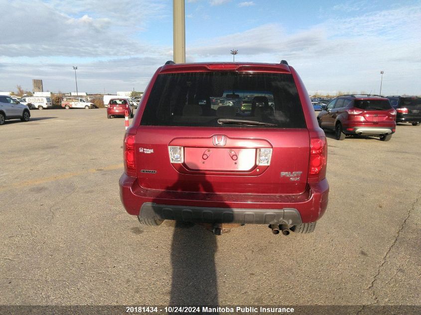 2005 Honda Pilot Ex VIN: 2HKYF18425H002227 Lot: 20181434