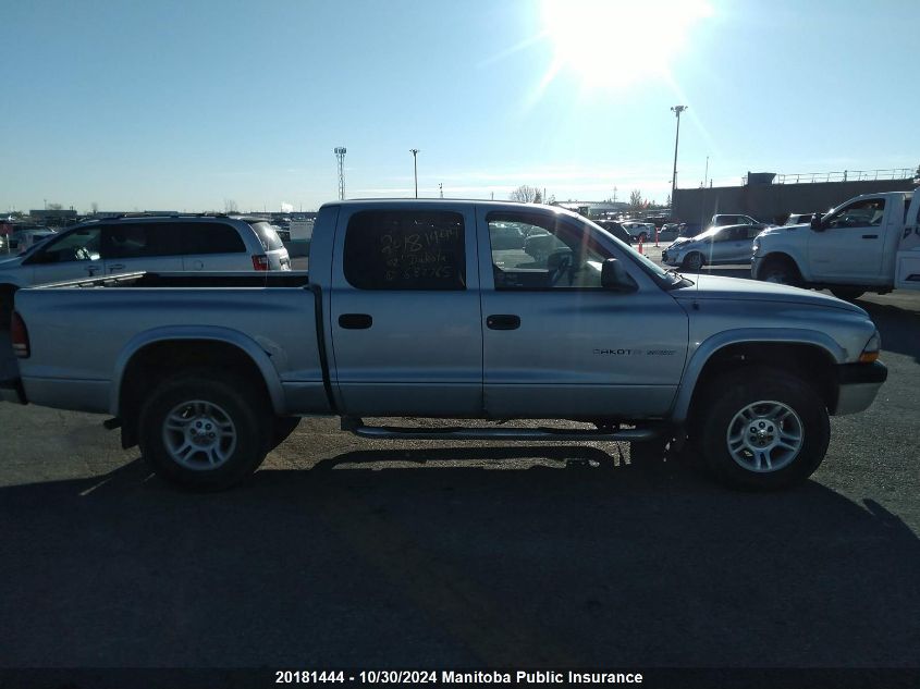 2002 Dodge Dakota Sport V8 Quad Cab VIN: 1B7HG38N12S682765 Lot: 20181444