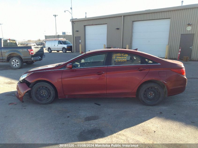 2013 Hyundai Sonata Gls VIN: 5NPEB4AC2DH513159 Lot: 20181520