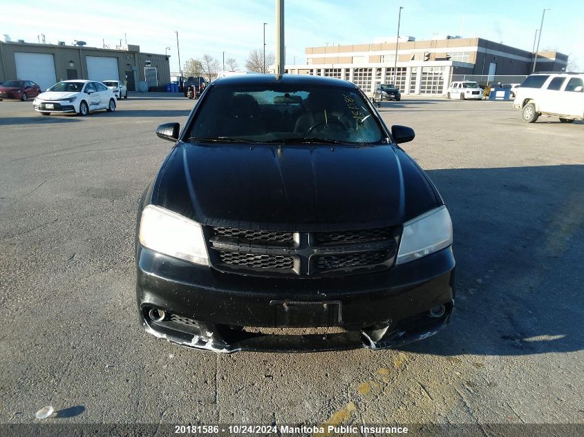 2012 Dodge Avenger Sxt VIN: 1C3CDZCB2CN125872 Lot: 20181586