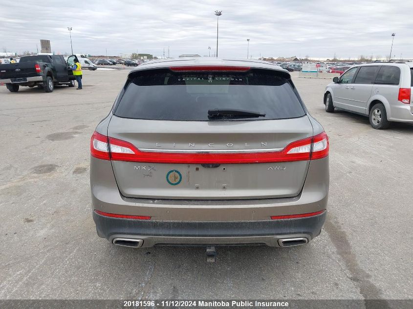 2016 Lincoln Mkx VIN: 2LMTJ8LR8GBL26592 Lot: 20181596