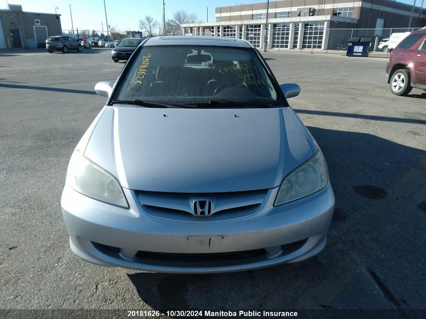 2005 Honda Civic Lx VIN: 2HGES16645H038708 Lot: 20181626