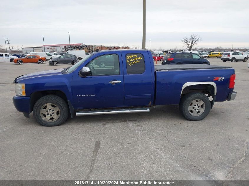 2011 Chevrolet Silverado 1500 Lt Ext Cab VIN: 1GCRKSE34BZ240361 Lot: 20181714