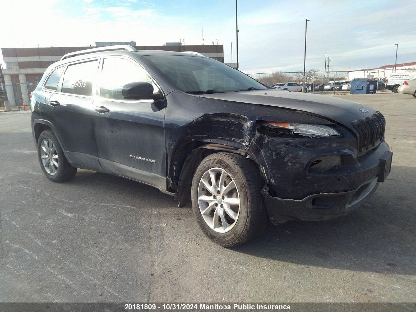 2015 Jeep Cherokee Limited VIN: 1C4PJMDS2FW567573 Lot: 20181809