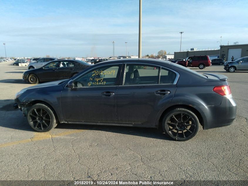 2014 Subaru Legacy 2.5I VIN: 4S3BMHB61E3026027 Lot: 20182019