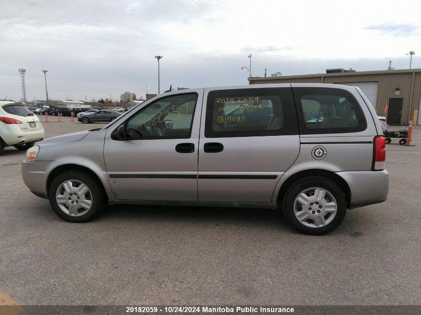 2009 Chevrolet Uplander Ls VIN: 1GNDU23129D111085 Lot: 20182059